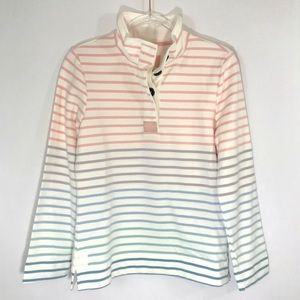 Joules Pastel Stripe Pullover Sweatshirt Sz 6